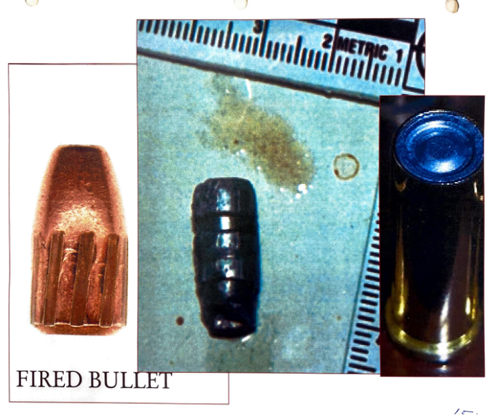 Bullets compared in evidence
